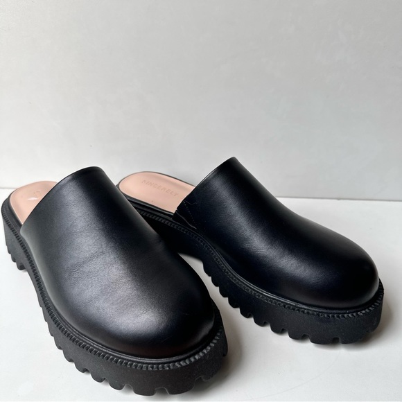 Sincerely Jules Womens Bolt Black Platform Chunky Clog Mule 90's Style Shoe 10M - Picture 6 of 15